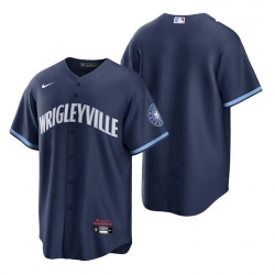Youth Chicago Cubs Wrigleyville Navy 2021 City Connect Replica Jersey