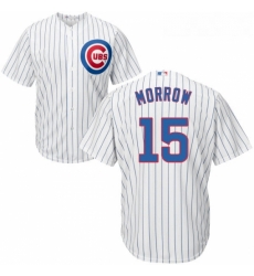 Youth Majestic Chicago Cubs 15 Brandon Morrow Replica White Home Cool Base MLB Jersey 