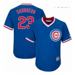 Youth Majestic Chicago Cubs 23 Ryne Sandberg Replica Royal Blue Cooperstown Cool Base MLB Jersey