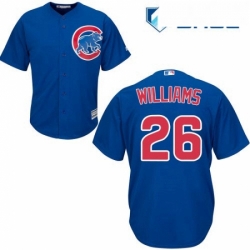Youth Majestic Chicago Cubs 26 Billy Williams Authentic Royal Blue Alternate Cool Base MLB Jersey