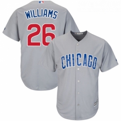 Youth Majestic Chicago Cubs 26 Billy Williams Replica Grey Road Cool Base MLB Jersey