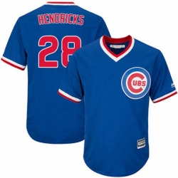 Youth Majestic Chicago Cubs 28 Kyle Hendricks Replica Royal Blue Cooperstown Cool Base MLB Jersey