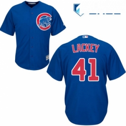 Youth Majestic Chicago Cubs 41 John Lackey Replica Royal Blue Alternate Cool Base MLB Jersey
