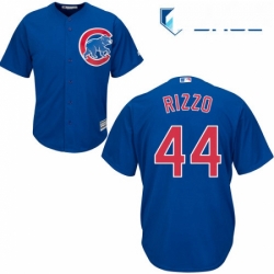 Youth Majestic Chicago Cubs 44 Anthony Rizzo Authentic Royal Blue Alternate Cool Base MLB Jersey