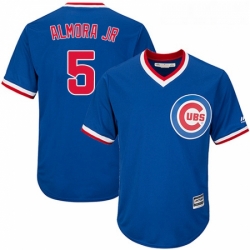 Youth Majestic Chicago Cubs 5 Albert Almora Jr Authentic Royal Blue Cooperstown Cool Base MLB Jersey 