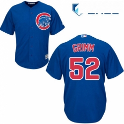 Youth Majestic Chicago Cubs 52 Justin Grimm Authentic Royal Blue Alternate Cool Base MLB Jersey