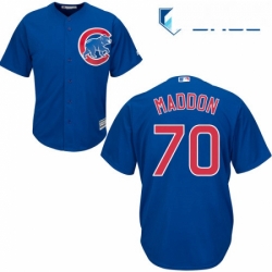 Youth Majestic Chicago Cubs 70 Joe Maddon Authentic Royal Blue Alternate Cool Base MLB Jersey