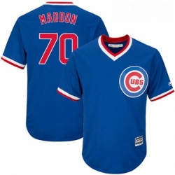 Youth Majestic Chicago Cubs 70 Joe Maddon Authentic Royal Blue Cooperstown Cool Base MLB Jersey