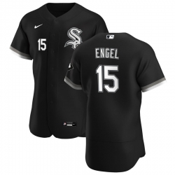 Men Chicago White Sox 15 Adam Engel Men Nike Black Alternate 2020 Flex Base Player MLB Jersey