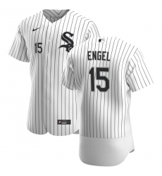 Men Chicago White Sox 15 Adam Engel Men Nike White Home 2020 Flex Base Player MLB Jersey