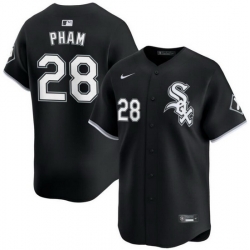 Men Chicago White Sox 28 Tommy Pham Black 2024 Alternate Limited Stitched Baseball Jersey