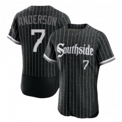 Men Chicago White Sox 7 Tim Anderson 2021 City Connect Flex Base Stitched jersey