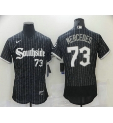 Men Chicago White Sox 73 Yermin Mercedes Black 2021 City Connect Stitched MLB Flex Base Nike Jersey