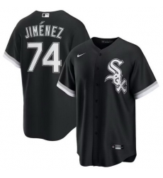 Men Chicago White Sox 74 Eloy Jimenez Black 2024 Alternate Stitched Baseball Jersey
