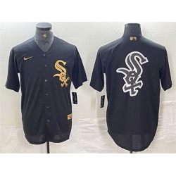 Men Chicago White Sox Blank Black Cool Base Stitched Jersey 1