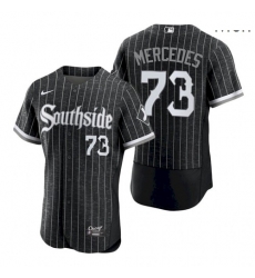 Men's #73 White Sox Yermin Mercedes 2021 City Connect Southside Jersey
