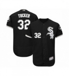 Mens Chicago White Sox 32 Preston Tucker Black Alternate Flex Base Authentic Collection Baseball Jersey