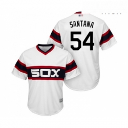 Mens Chicago White Sox 54 Ervin Santana Replica White 2013 Alternate Home Cool Base Baseball Jersey 