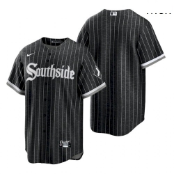 Men's Chicago White Sox Blank 2021 City Connect Black Southside Jersey