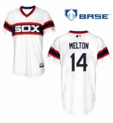 Mens Majestic Chicago White Sox 14 Bill Melton White Alternate Flex Base Authentic Collection MLB Jersey