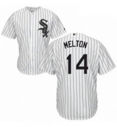 Mens Majestic Chicago White Sox 14 Bill Melton White Home Flex Base Authentic Collection MLB Jersey