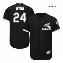 Mens Majestic Chicago White Sox 24 Early Wynn Authentic Black Alternate Home Cool Base MLB Jersey