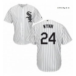 Mens Majestic Chicago White Sox 24 Early Wynn Replica White Home Cool Base MLB Jersey