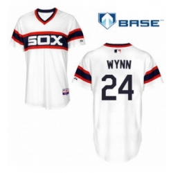 Mens Majestic Chicago White Sox 24 Early Wynn White Alternate Flex Base Authentic Collection MLB Jersey