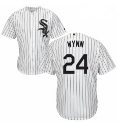 Mens Majestic Chicago White Sox 24 Early Wynn White Home Flex Base Authentic Collection MLB Jersey