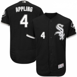 Mens Majestic Chicago White Sox 4 Luke Appling Black Flexbase Authentic Collection MLB Jersey