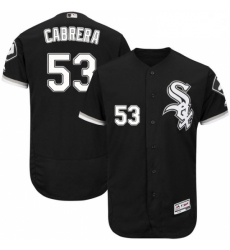 Mens Majestic Chicago White Sox 53 Melky Cabrera Black Flexbase Authentic Collection MLB Jersey