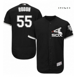 Mens Majestic Chicago White Sox 55 Carlos Rodon Authentic Black Alternate Home Cool Base MLB Jersey