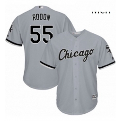 Mens Majestic Chicago White Sox 55 Carlos Rodon Replica Grey Road Cool Base MLB Jersey