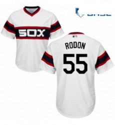Mens Majestic Chicago White Sox 55 Carlos Rodon White Alternate Flex Base Authentic Collection MLB Jersey