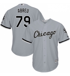 Mens Majestic Chicago White Sox 79 Jose Abreu Grey Road Flex Base Authentic Collection MLB Jersey