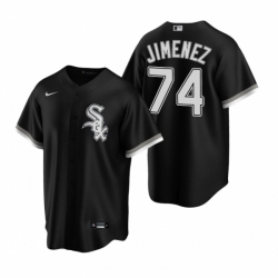 Mens Nike Chicago White Sox 74 Eloy Jimenez Black Alternate Stitched Baseball Jersey
