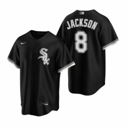 Mens Nike Chicago White Sox 8 Bo Jackson Black Alternate Stitched Baseball Jerse
