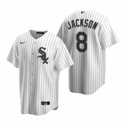 Mens Nike Chicago White Sox 8 Bo Jackson White Home Stitched Baseball Jerse