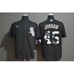 White Sox 45 Michael Jordan Black 2020 Nike Cool Base Fashion Jersey