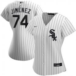 Chicago White Sox 74 Eloy Jimenez Nike Women Home 2020 MLB Player Jersey White
