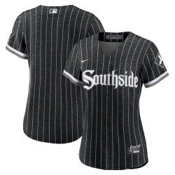 Women Chicago White Sox Blank 2021 City Connect Black Southside Jersey