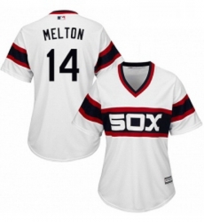 Womens Majestic Chicago White Sox 14 Bill Melton Replica White 2013 Alternate Home Cool Base MLB Jersey