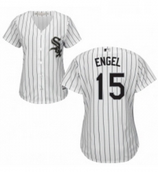 Womens Majestic Chicago White Sox 15 Adam Engel Authentic White Home Cool Base MLB Jersey 