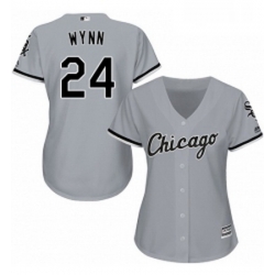 Womens Majestic Chicago White Sox 24 Early Wynn Authentic Grey Road Cool Base MLB Jersey