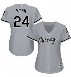 Womens Majestic Chicago White Sox 24 Early Wynn Replica Grey Road Cool Base MLB Jersey