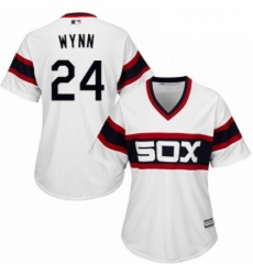 Womens Majestic Chicago White Sox 24 Early Wynn Replica White 2013 Alternate Home Cool Base MLB Jersey