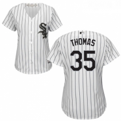 Womens Majestic Chicago White Sox 35 Frank Thomas Replica White Home Cool Base MLB Jersey