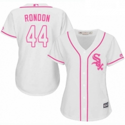 Womens Majestic Chicago White Sox 44 Bruce Rondon Authentic White Fashion Cool Base MLB Jersey 