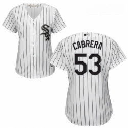 Womens Majestic Chicago White Sox 53 Welington Castillo Authentic White Home Cool Base MLB Jersey 