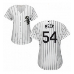 Womens Majestic Chicago White Sox 54 Chris Beck Replica White Home Cool Base MLB Jersey 